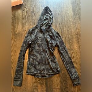 old/rare lululemon define jacket nulu in green camo